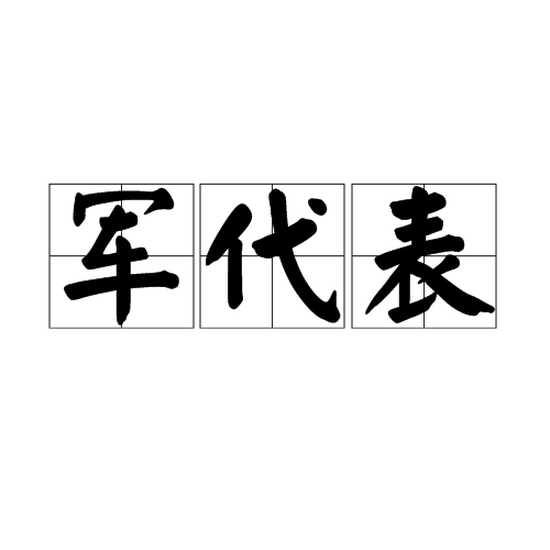 軍代表(名詞釋義)