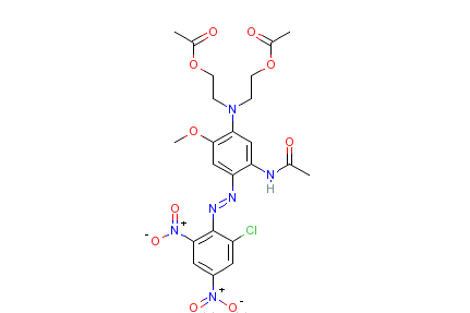 N-[5-[雙[2-（乙醯氧）乙基]氨基]2-[（2-氯-4,6-二硝苯基）偶氮]-4-甲氧苯基]-乙醯胺