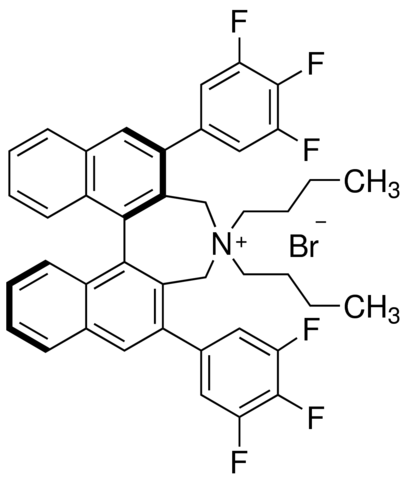 (11bR)-(–)-4,4-二丁基-4,5-二氫-2,6-雙（3,4,5-三氟苯基）-3H-二萘[2,1-c:1′,2′-e]氮雜卓溴化物