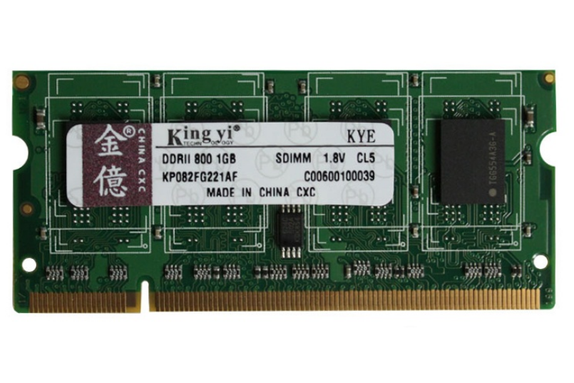 金億1GB DDR2 800（筆記本）