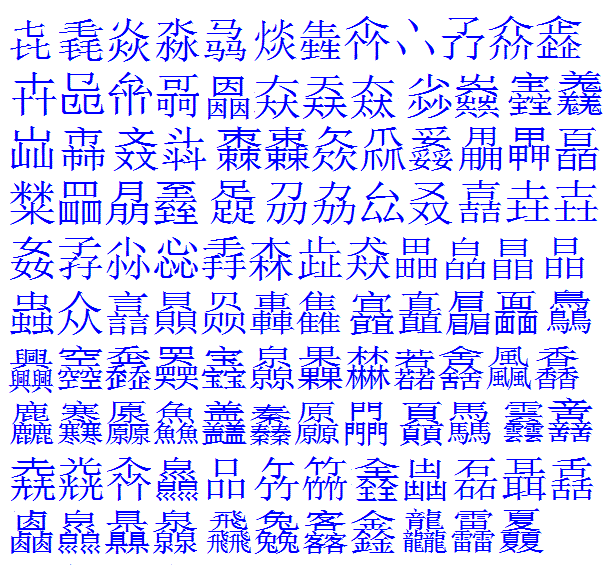 三疊字都有哪些