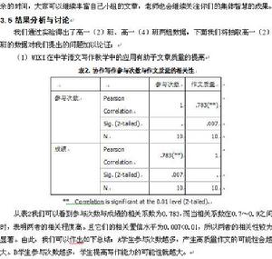 WIKI在高中語文寫作教學中的套用研究