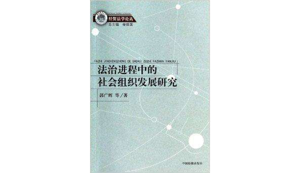 法治進程中的社會組織發展研究