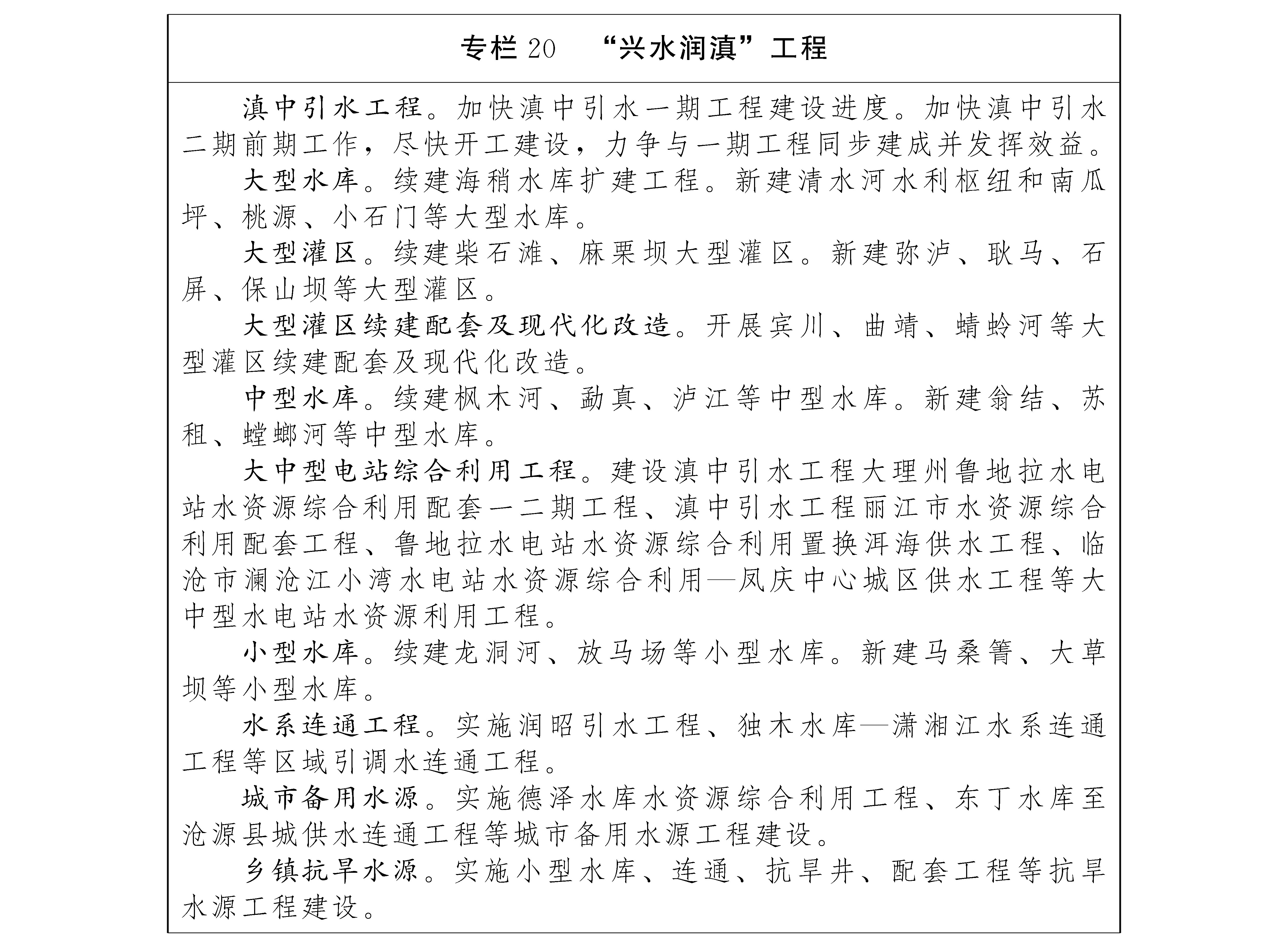 雲南省國民經濟和社會發展第十四個五年規劃和二〇三五年遠景目標綱要