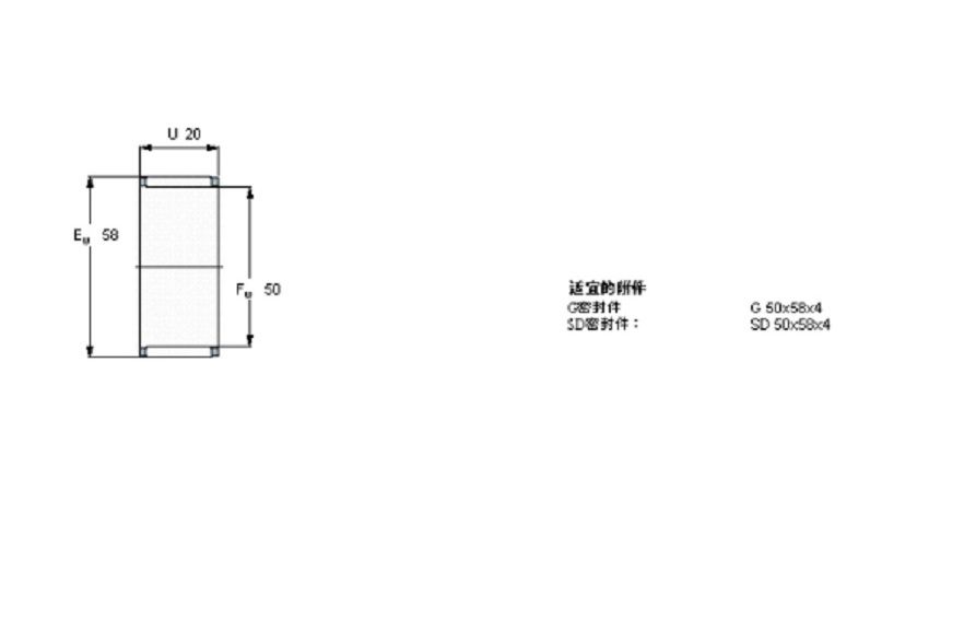 SKF K50x58x20軸承