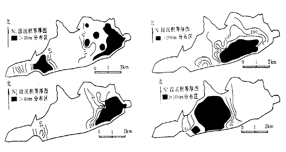 先鋒盆地沉積中心遷移圖