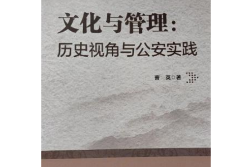 文化與管理：歷史視角與公安實踐