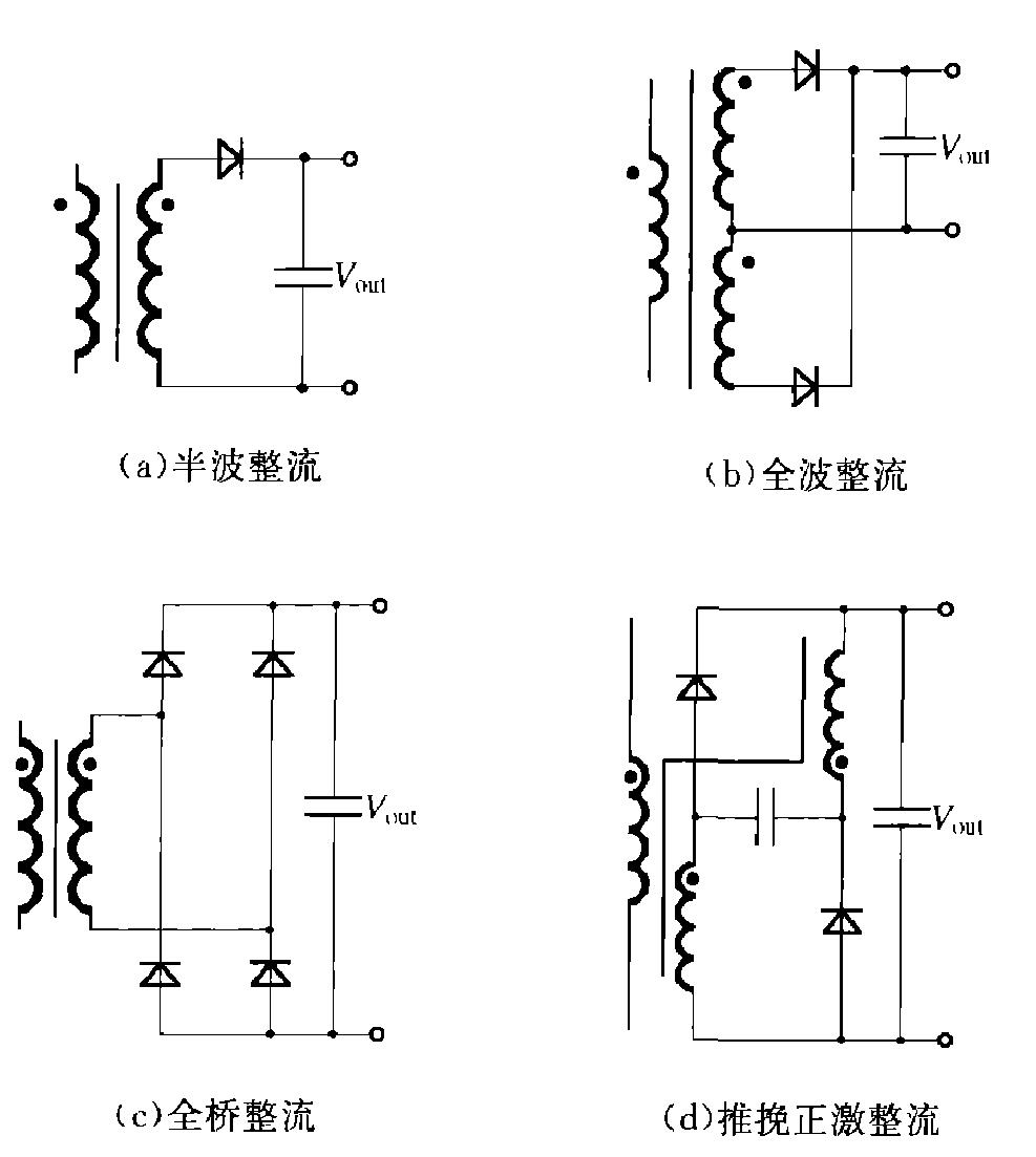 直流變壓器的副邊整流濾波電路