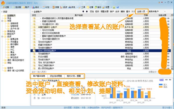 水滴家庭記賬理財軟體賬戶管理