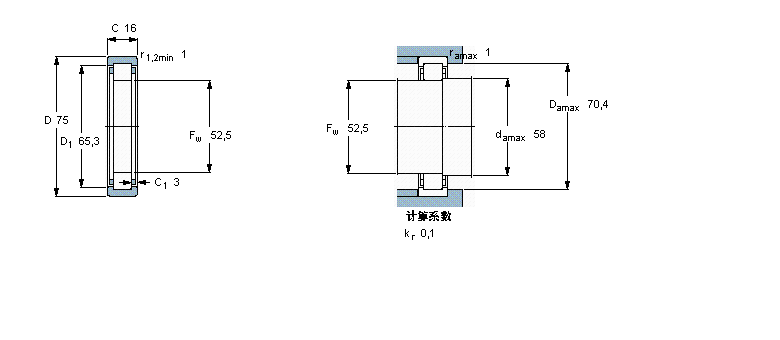 SKF RNU1009ECP軸承