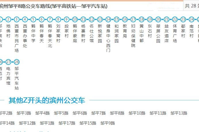 鄒平8路