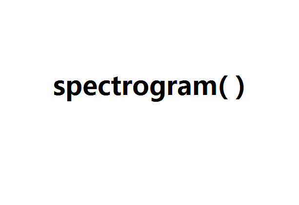 spectrogram