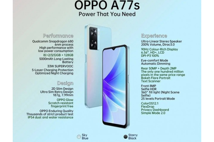 OPPO A77s