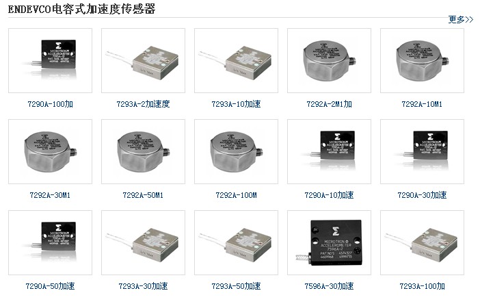 Endevco電容式加速度感測器