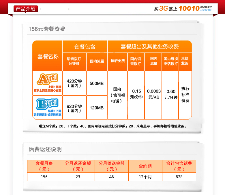 156套餐1年