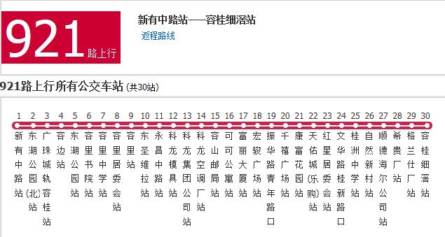 佛山公交921路