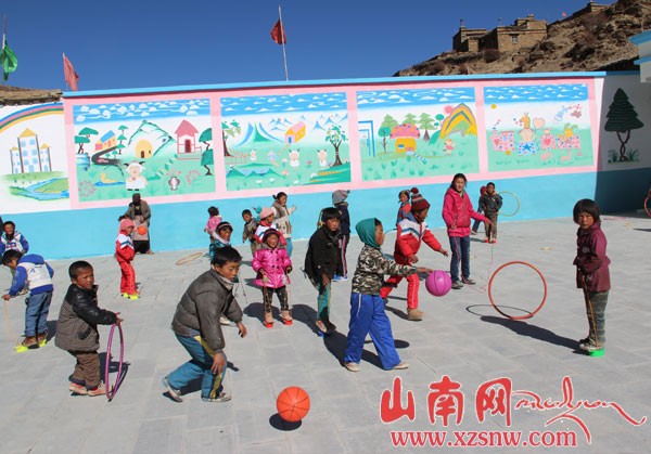 2014年2月雪沙鄉加繞村新建幼稚園一角