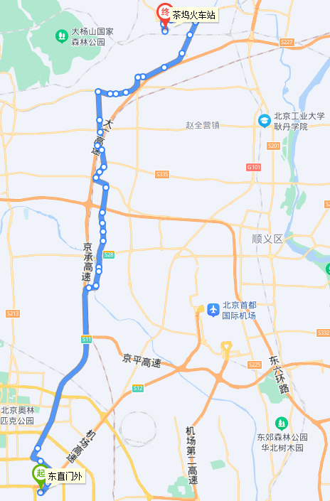 北京公交942路快車