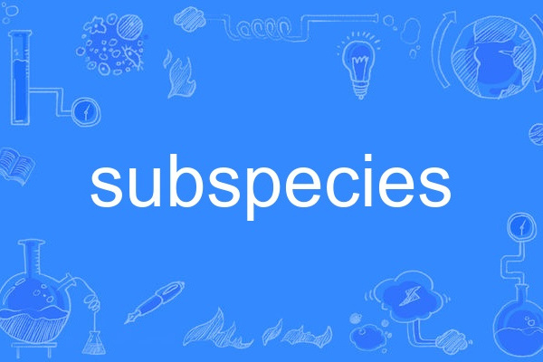 subspecies(英語單詞)