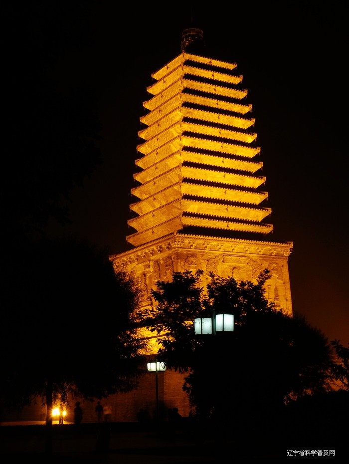 朝陽雙塔夜景