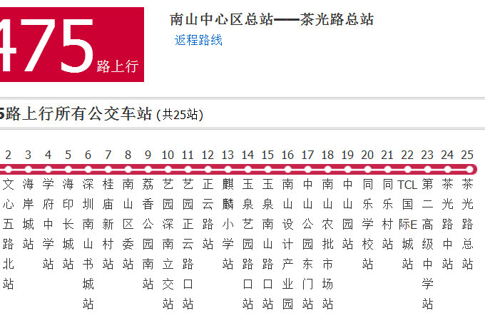 深圳公交M475路