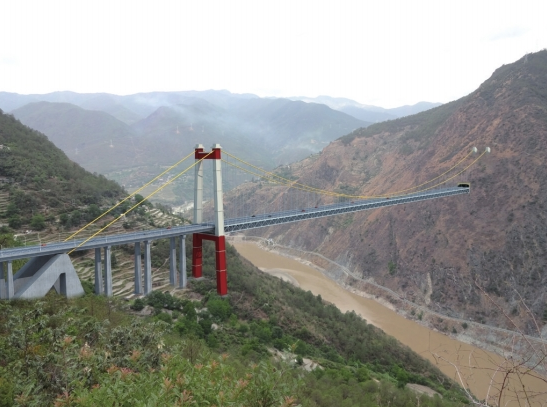 虎跳峽金沙江大橋