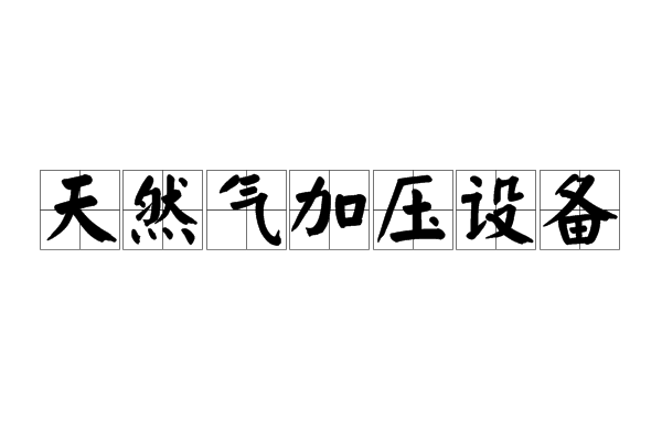 天然氣加壓設備