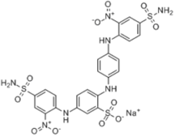 5-[[4-（氨基磺醯基）-2-硝基苯基]氨基]2-[[4-[[4-（氨基磺醯基）-2-硝基苯基]氨基]苯基]氨基]-苯磺酸單鈉鹽