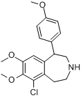 6-氯-2,3,4,5-四氫-7,8-二甲氧基-1-（4-甲氧基苯基）-1H-3-苯並氮雜卓