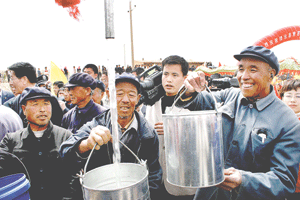 曹若人飲供水工程的通水