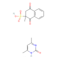 1,2,3,4-四氫-2-甲基-1,4-二氧代-2-萘磺酸與4,6-二甲基-2(1H)-嘧啶酮的化合物