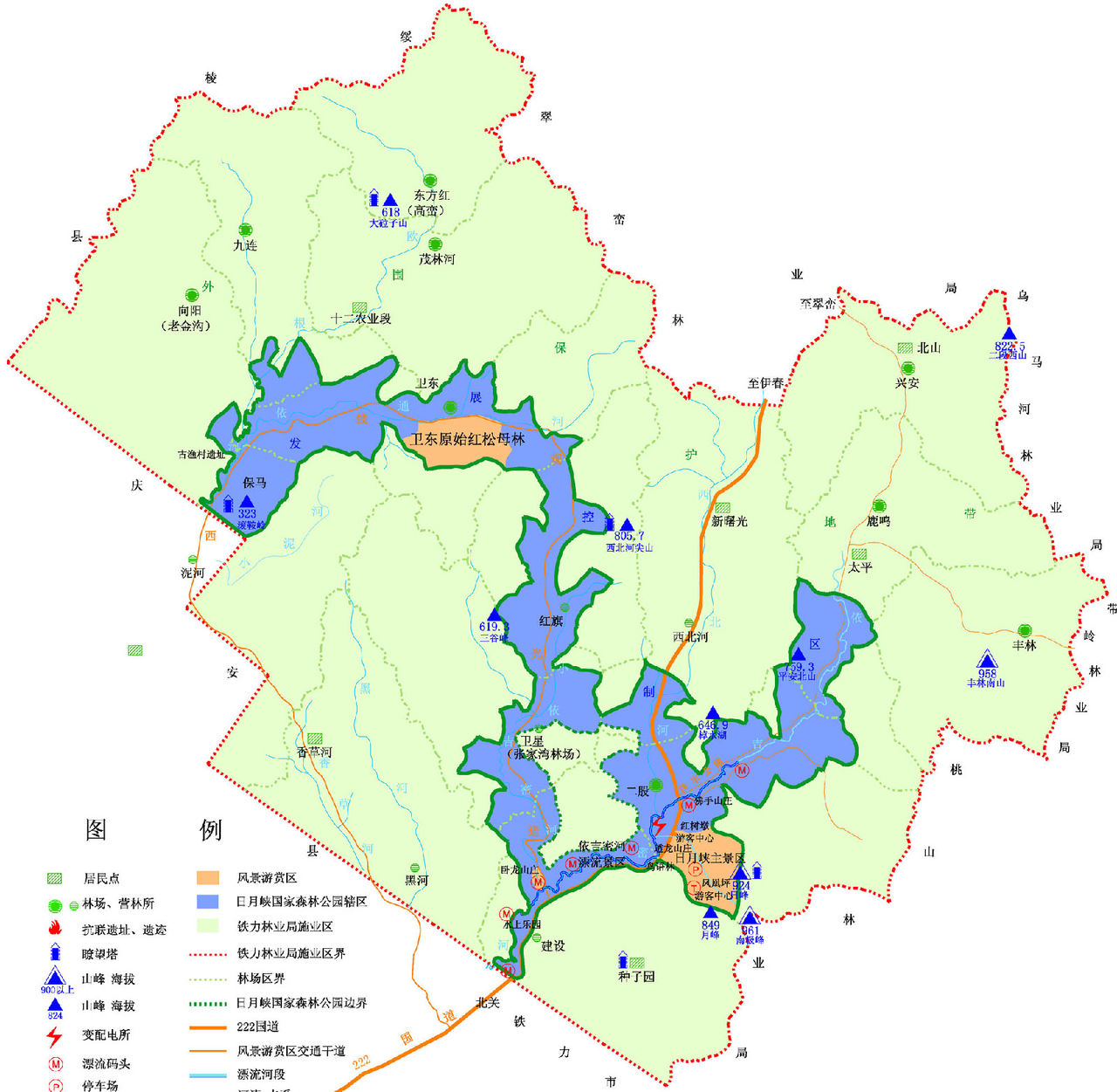 日月峽國家森林公園地形如騰飛巨龍的形狀