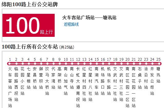 綿陽公交100路