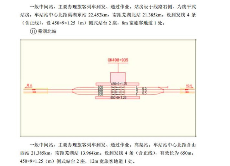 蕪湖北高鐵站示意圖