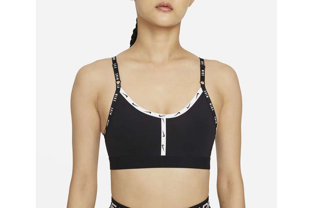 Nike Dri-FIT Indy Logo Tape 女子低強度支撐運動內衣