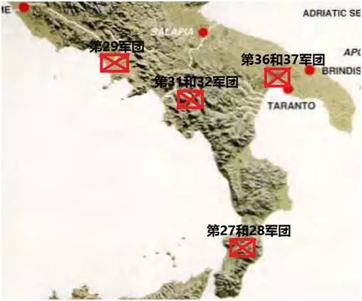 梅陶羅河之戰期間義大利南部的態勢