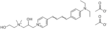 4-[4-[4-（二乙基氨基）苯基]-1,3-丁二烯基]-1-[2-羥基-3-[（2-羥基乙基）二甲基銨]丙基]吡啶二醋酸鹽