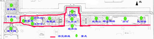 大水法附近地圖