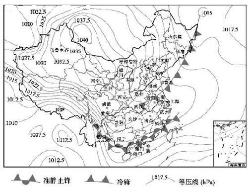 華南準靜止鋒