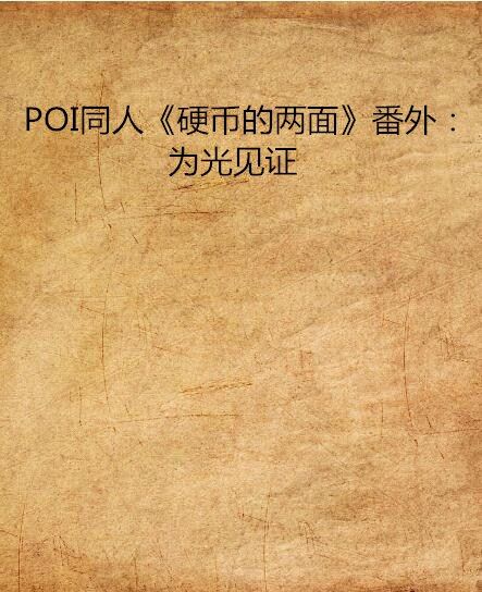 POI同人《硬幣的兩面》番外：為光見證