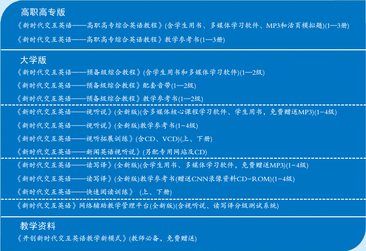 新時代互動英語(清華大學出版社出版的圖書)