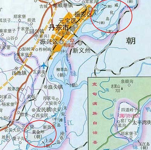 右上為威化島