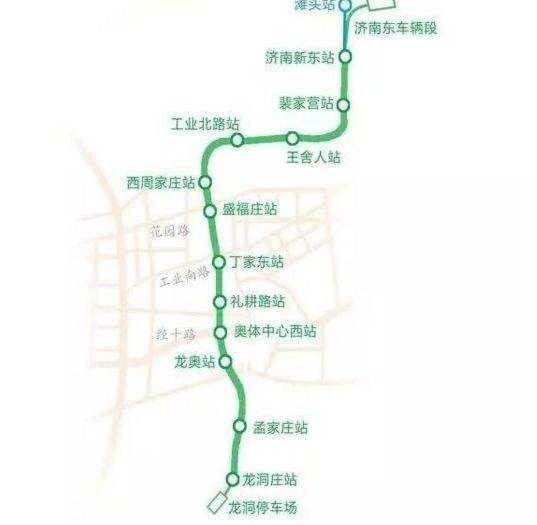 濟南捷運3號線路線圖