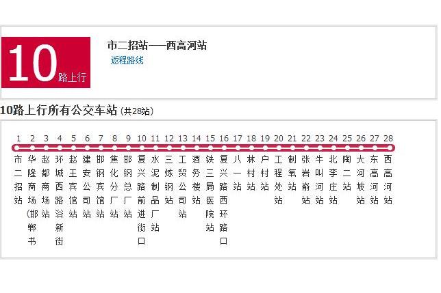 邯鄲公交10路