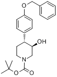 反式-3-羥基-4-[4-（苯甲氧基）苯基]-1-哌啶羧酸-1,1-二甲基乙酯