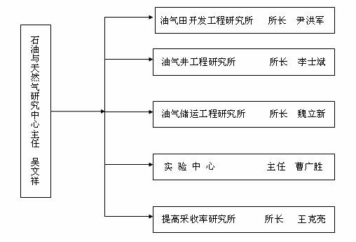 石油與天然氣研究中心機構設定