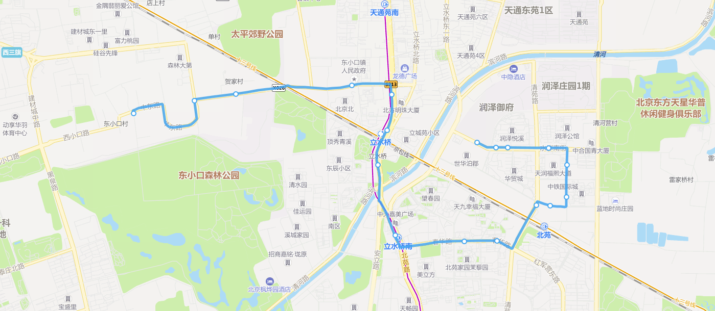 北京公交專81路線路走向