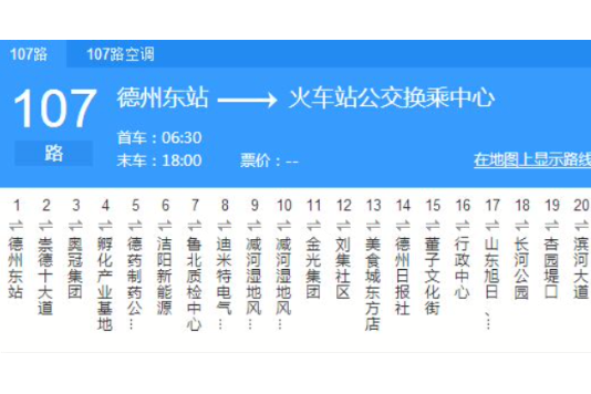 德州公交107路