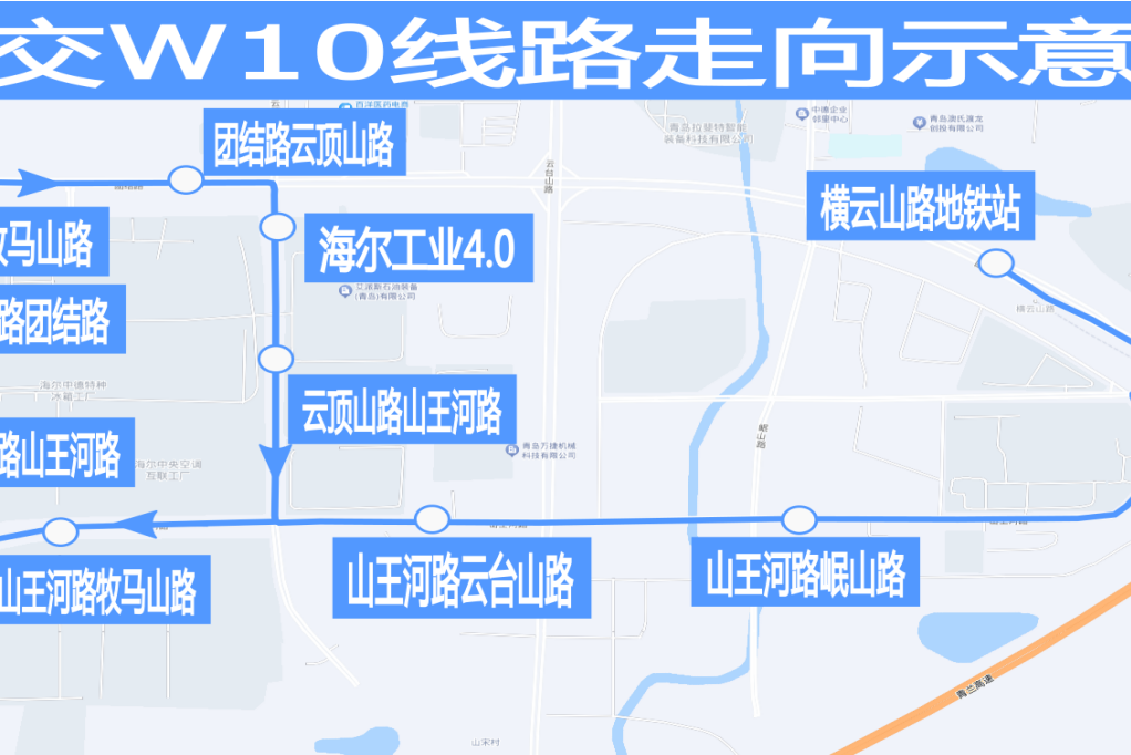 黃島公交W10路