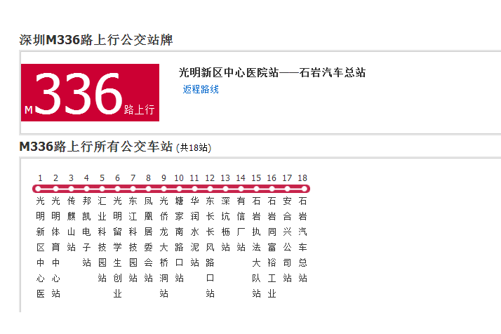 深圳公交M336路